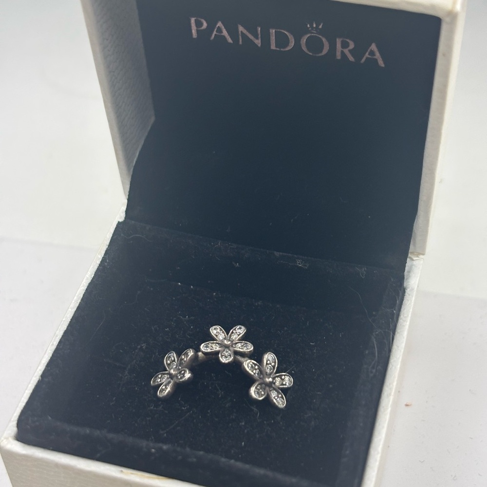 Pandora Silver Floral Ring